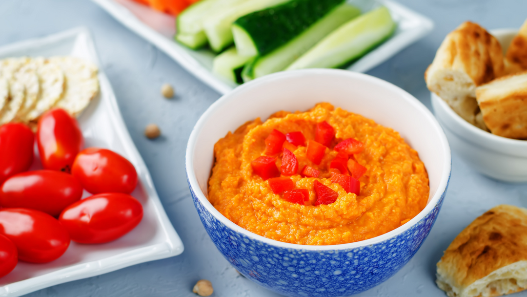 Red Pepper Homemade Hummus