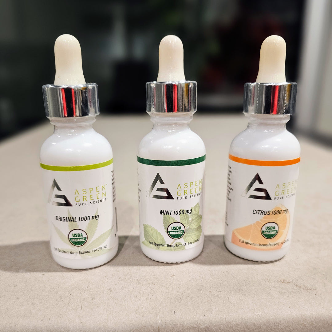 Aspen Green Full Spectrum CBD Tincture Bundle - 1,000mg