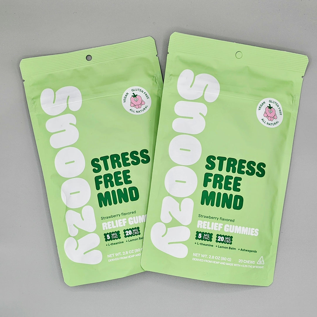 Snoozy STRESS Free Mind: Relief Gummies THC + CBD