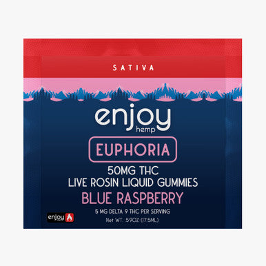 Enjoy Delta 9 THC Live Rosin Liquid Gummies 50mg - (Sativa, Indica, Hybrid) - Various Flavors