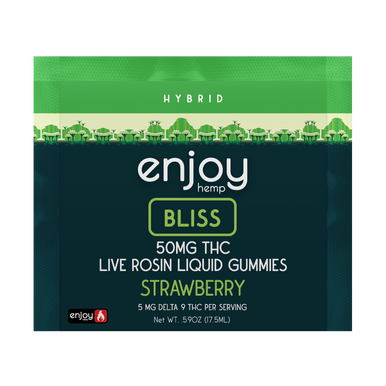 Enjoy Delta 9 THC Live Rosin Liquid Gummies 50mg - (Sativa, Indica, Hybrid) - Various Flavors