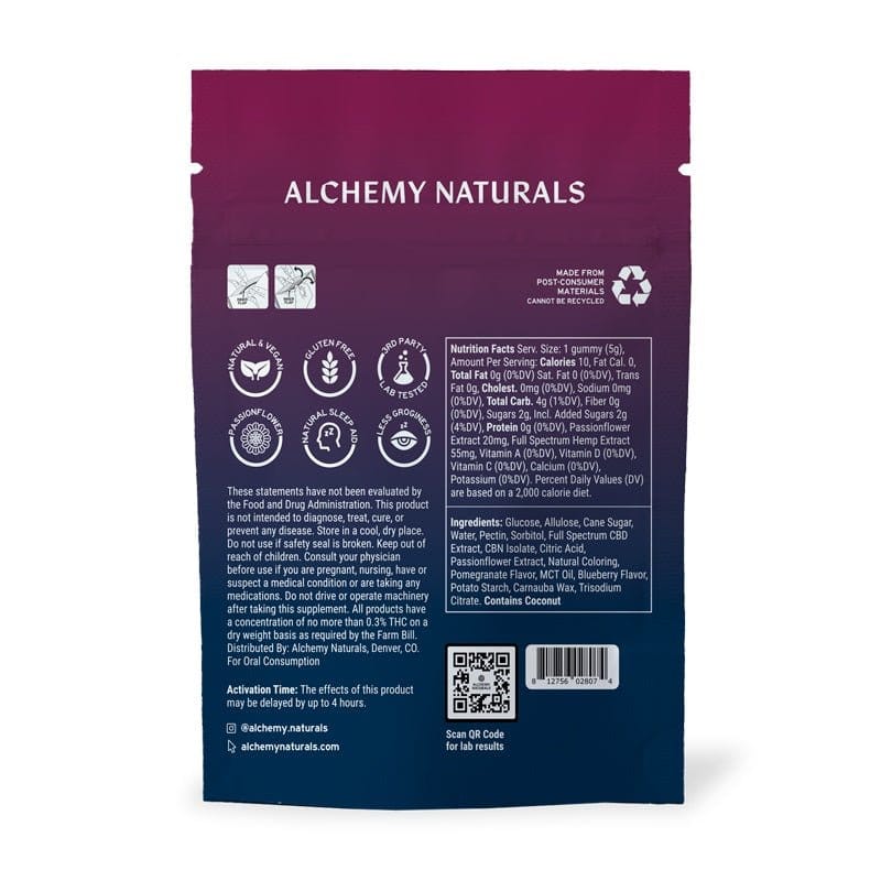 Alchemy SLEEP CBD + CBN Gummies