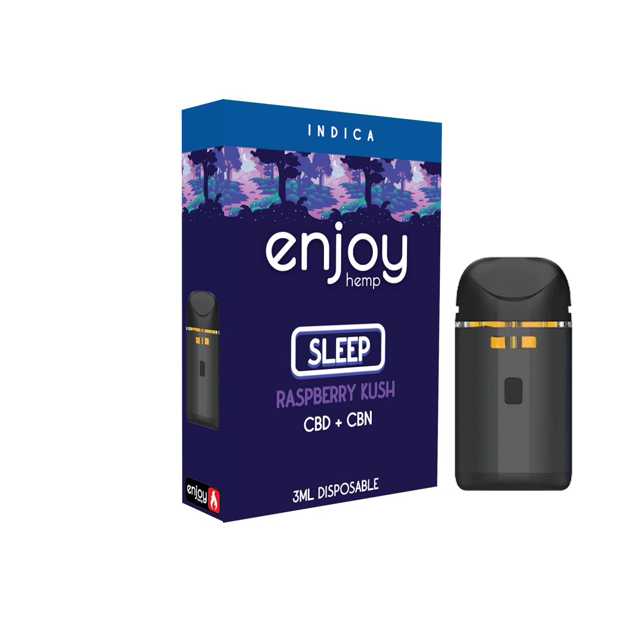 Enjoy CBD + CBN 3ml Disposable | Sleep - Raspberry Kush (Indica)