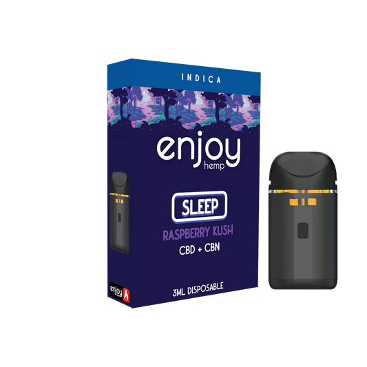 Enjoy CBD + CBN 3ml Disposable | Sleep - Raspberry Kush (Indica)