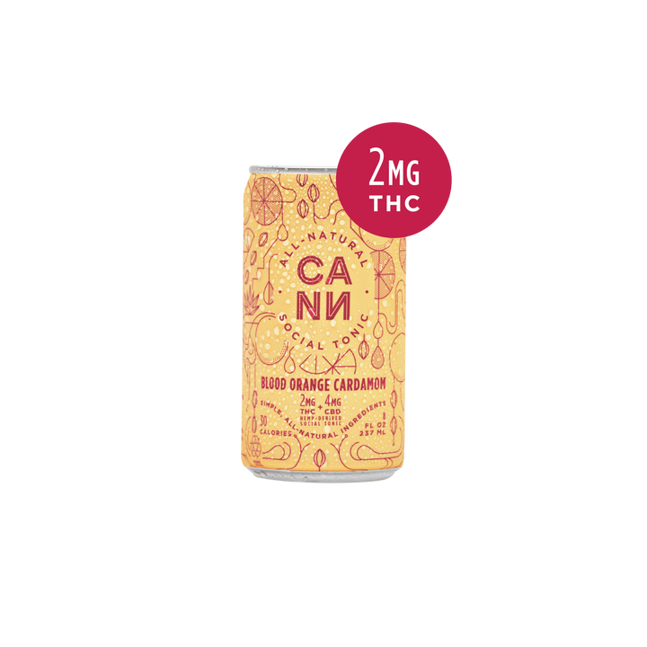 Cann - 2mg THC + 4mg CBD - 8fl oz - Various Flavors