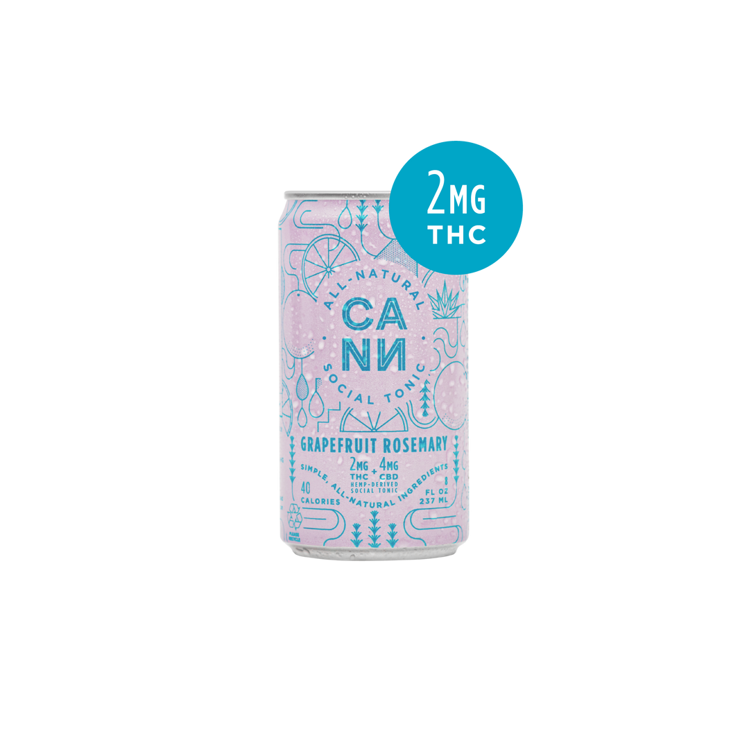 Cann - 2mg THC + 4mg CBD - 8fl oz - Various Flavors
