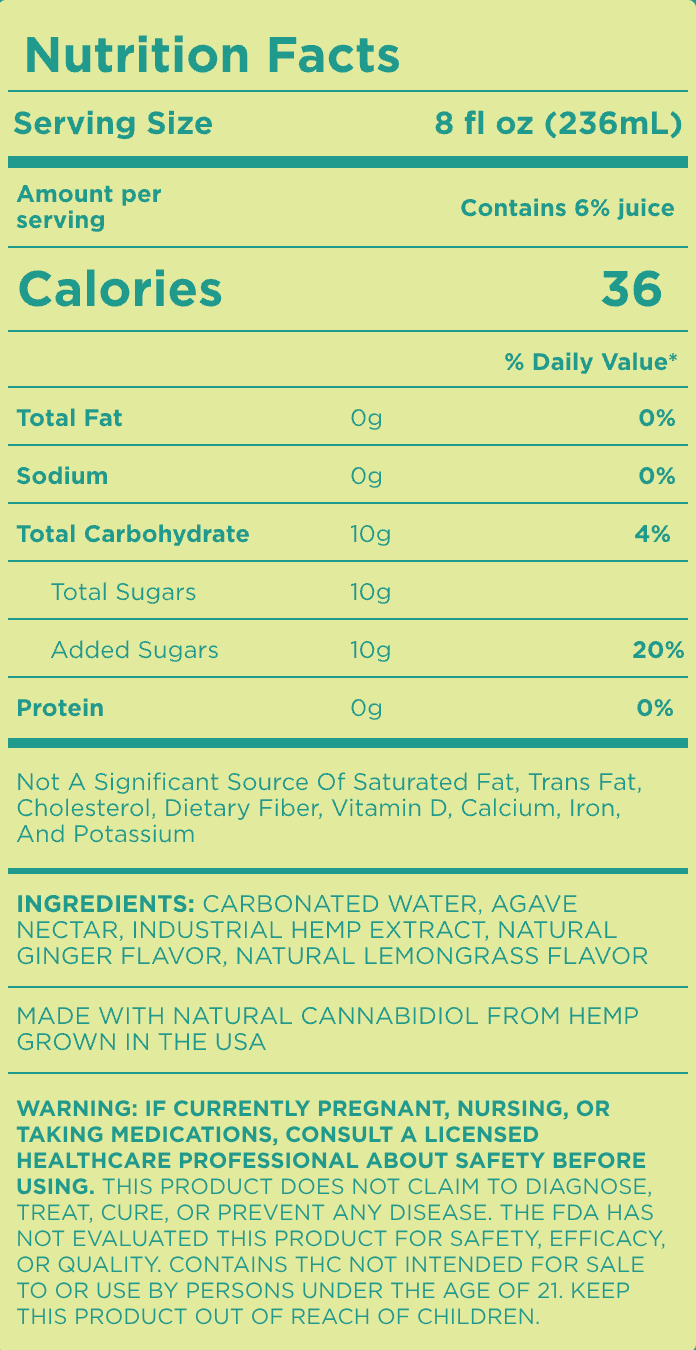 Cann - 2mg THC + 4mg CBD - 8fl oz - Various Flavors