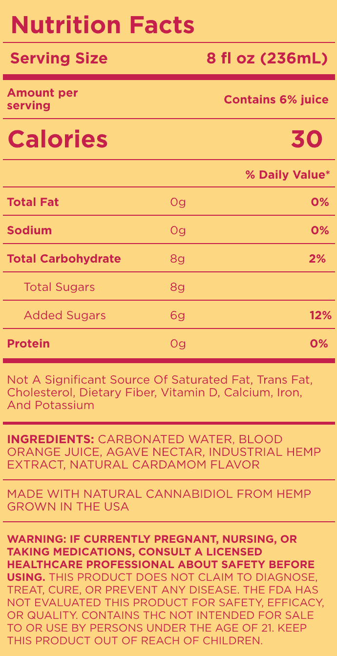 Cann - 2mg THC + 4mg CBD - 8fl oz - Various Flavors