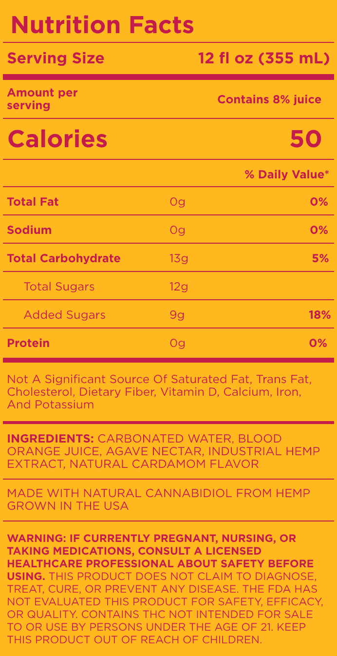 Cann hi boy- 5mg THC + 10mg CBD - 12fl oz - Various Flavors