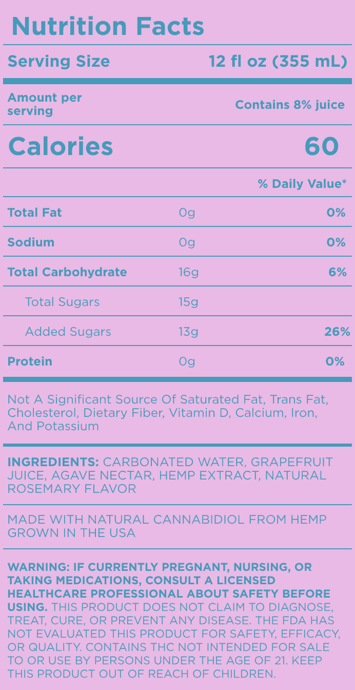 Cann hi boy- 5mg THC + 10mg CBD - 12fl oz - Various Flavors