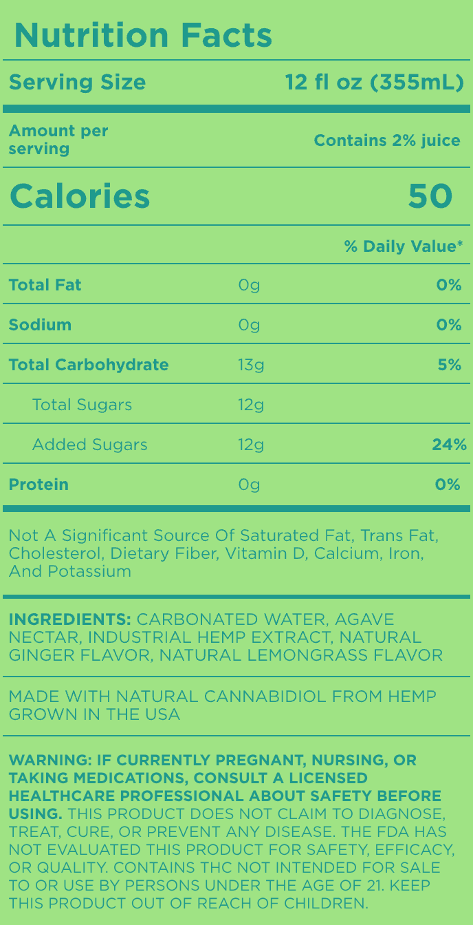 Cann hi boy- 5mg THC + 10mg CBD - 12fl oz - Various Flavors