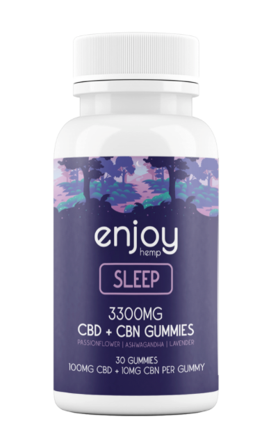 Enjoy Sleep Gummies - Full Spectrum CBD + CBN + Lavender + Passionflower + Ashwagandha - Various Milligrams