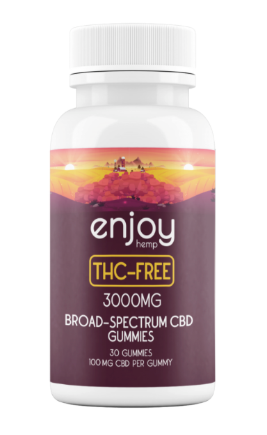 Enjoy THC-Free CBD Gummies - Broad-Spectrum CBD - Various Milligrams