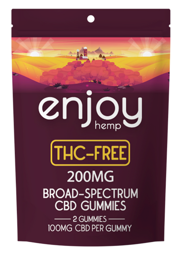 Enjoy THC-Free CBD Gummies - Broad-Spectrum CBD - Various Milligrams