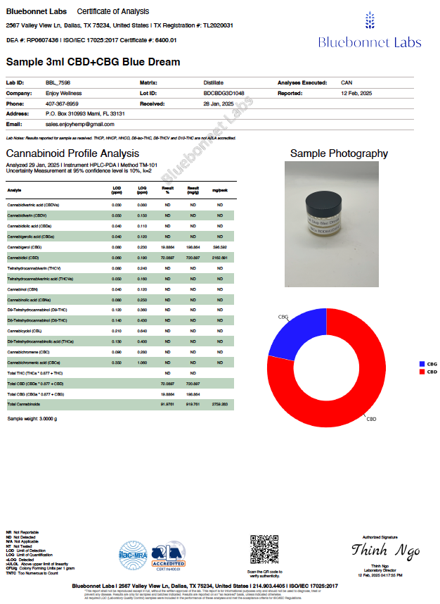 Enjoy CBD + CBG 3ml Disposable - Hybrid