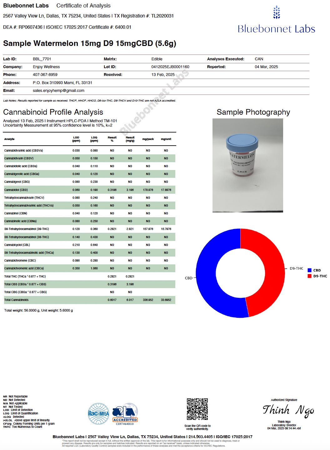 Enjoy Live Rosin Delta 9 THC + CBD 1200mg Gummies | Balance (Hybrid) - 40 gummies | 30 mg each - Watermelon