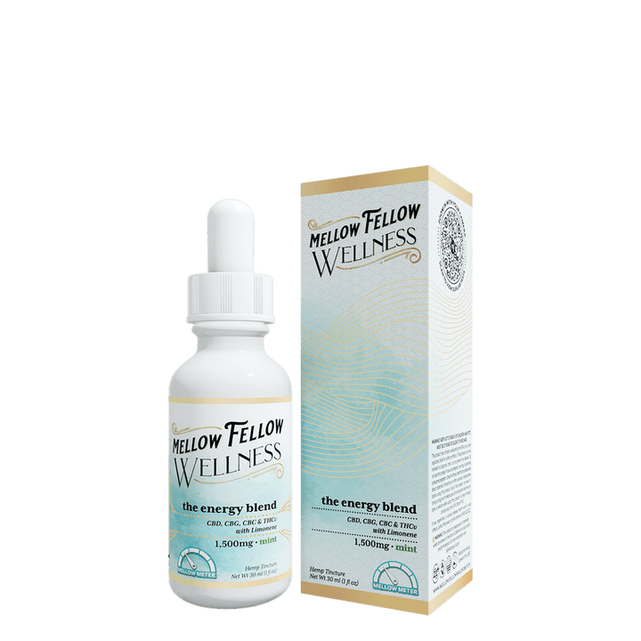 Mellow Fellow Wellness Tincture - 1,500mg Momentum Blend: The Energy Blend - Mint