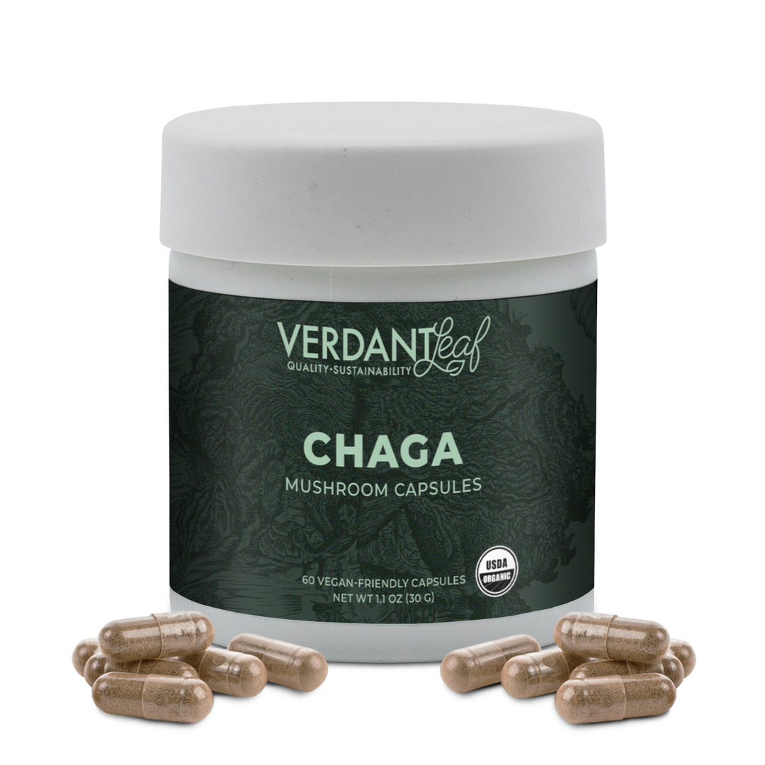 Verdant Leaf Chaga Mushroom Capsules - 60 ct.