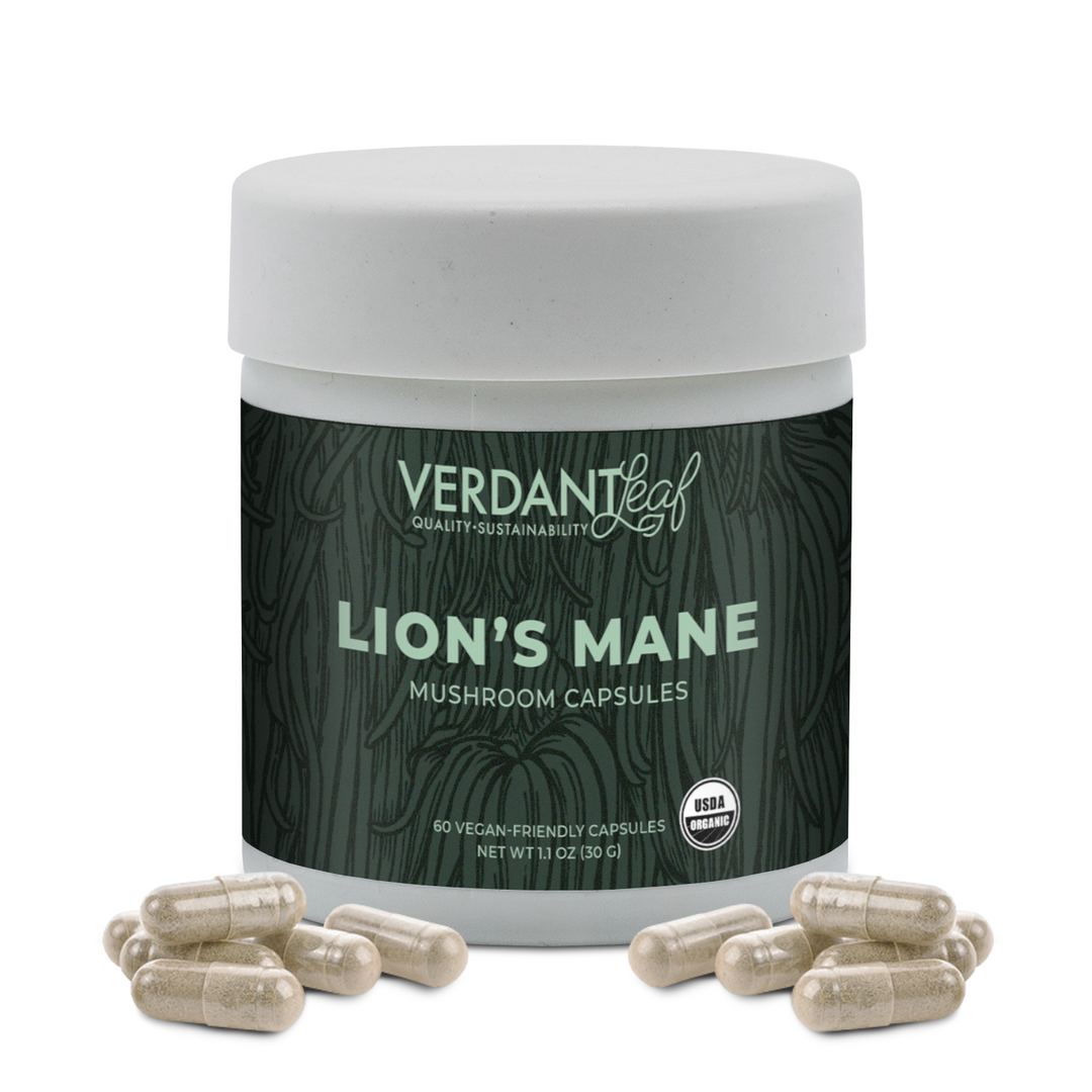 Verdant Leaf Lion's Mane Mushroom Capsules - 60 ct.