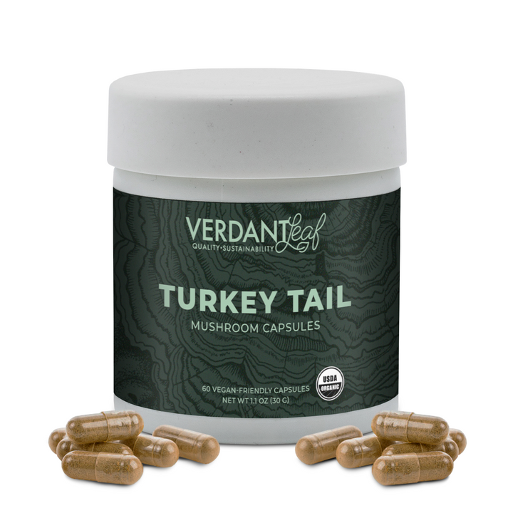 Verdant Leaf Turkey Tail Mushroom Capsules - 60 ct.