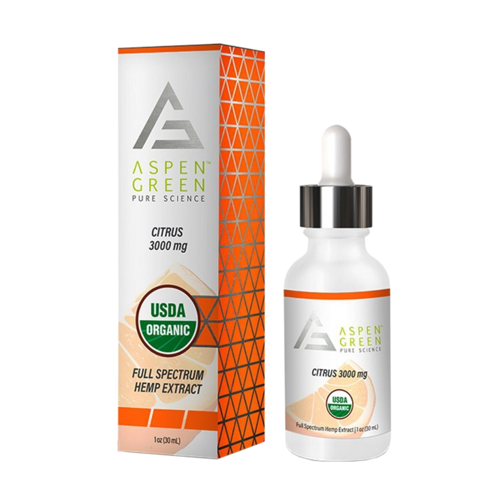 Aspen Green Full Spectrum CBD Tincture, Citrus