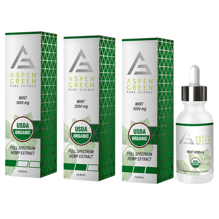 Aspen Green Full Spectrum CBD Tincture, Mint