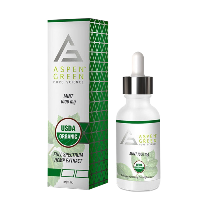 Aspen Green Full Spectrum CBD Tincture, Mint