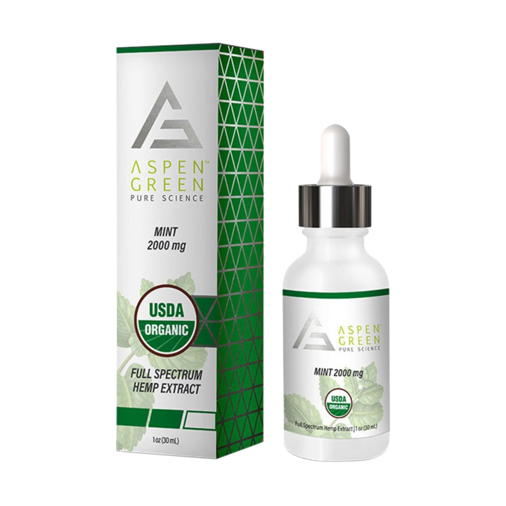 Aspen Green Full Spectrum CBD Tincture, Mint