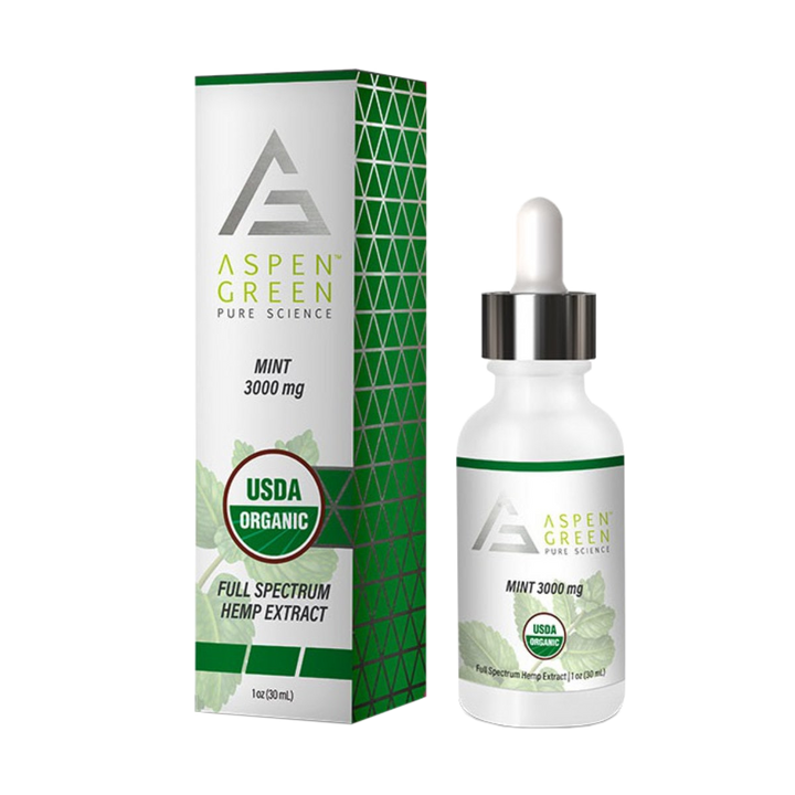 Aspen Green Full Spectrum CBD Tincture, Mint