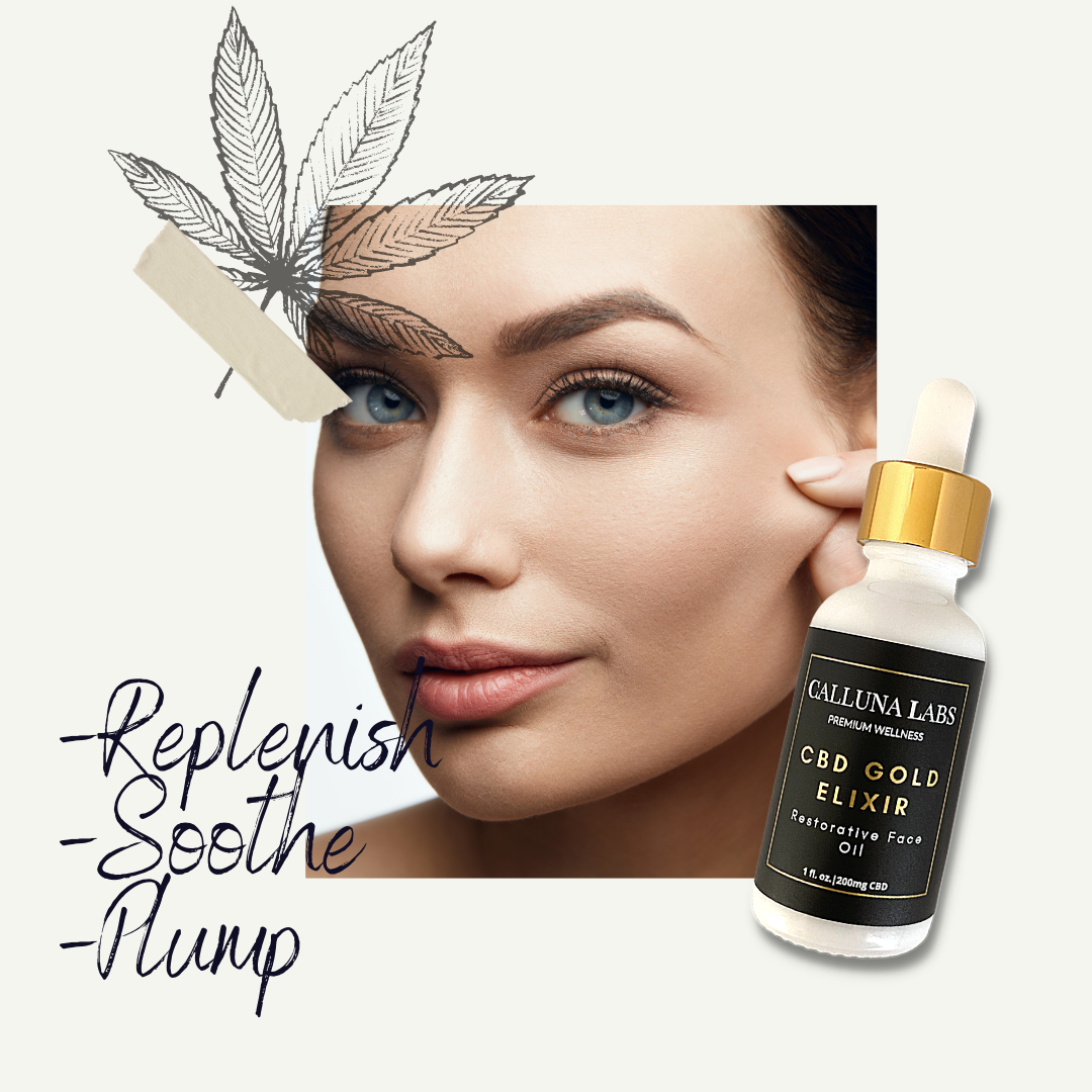 Calluna Labs CBD Gold Elixir Face Oil - 200mg, 1oz (a Beauty Products) made by Calluna Labs sold at CBD Emporium