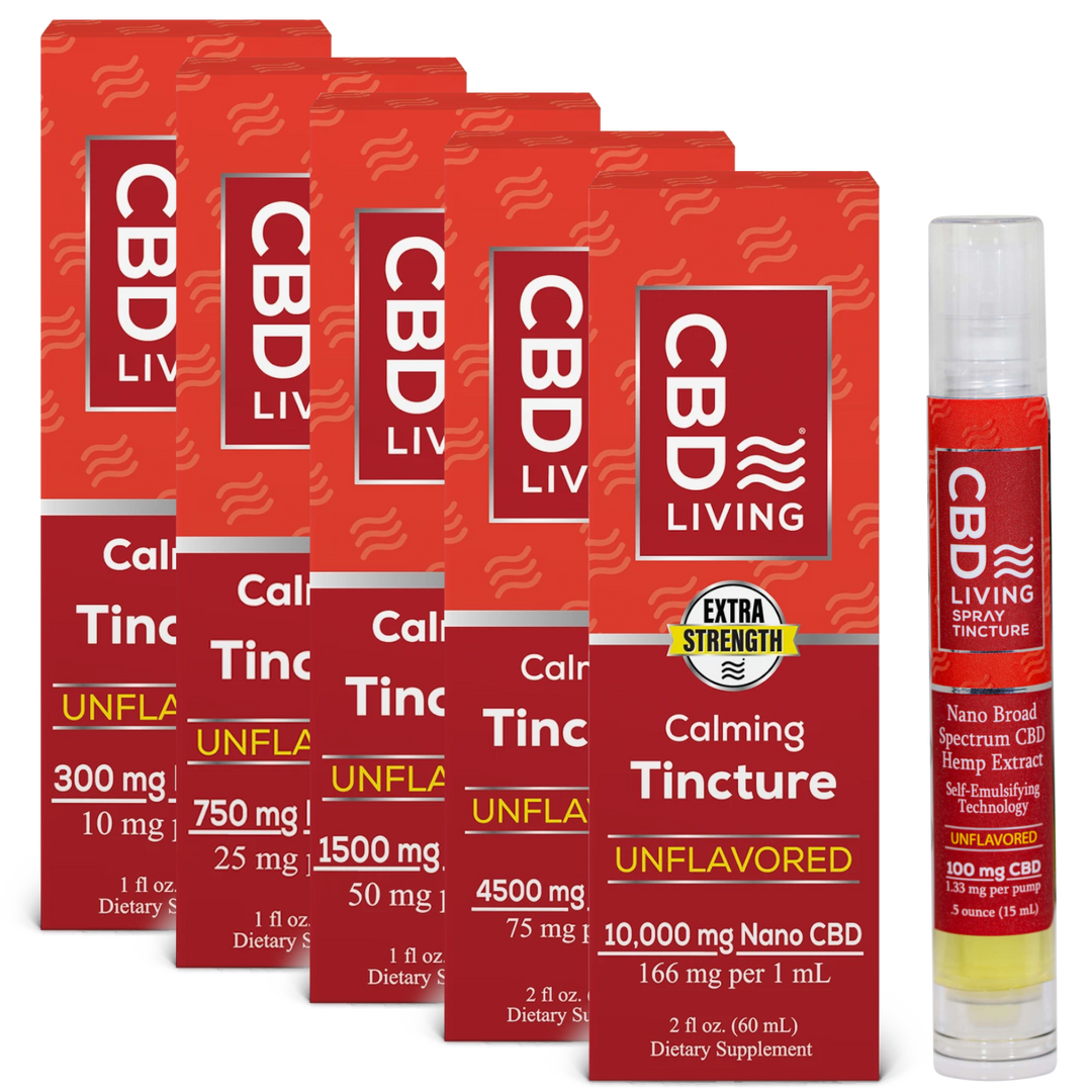 CBD Living Broad Spectrum Nano CBD Tincture, Calming