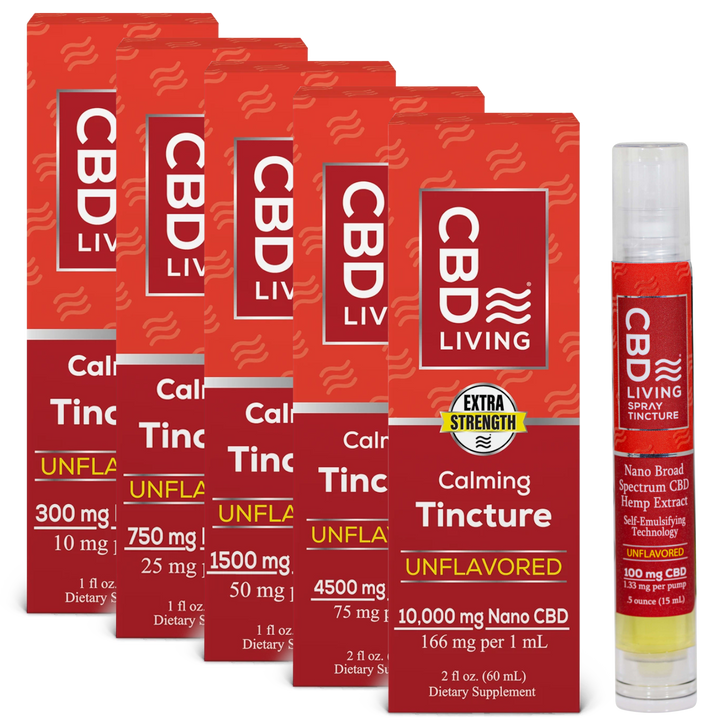 CBD Living Broad Spectrum Nano CBD Tincture, Calming