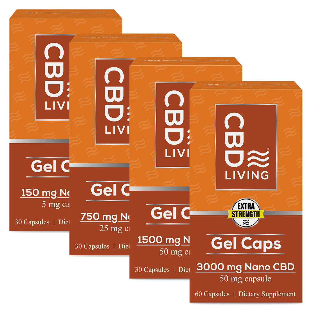 CBD Living Broad Spectrum Nano CBD Gel Capsules