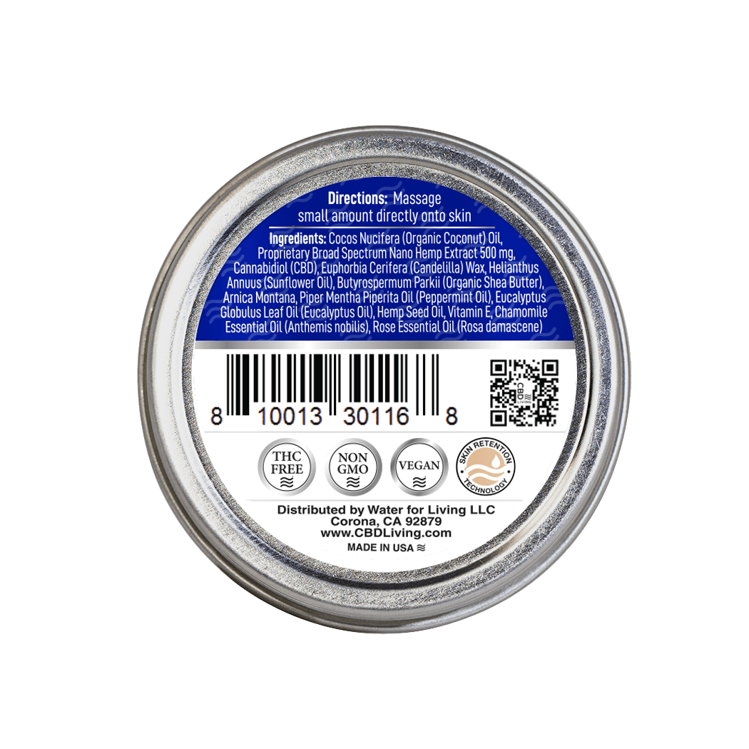 CBD Living Broad Spectrum Nano CBD Salve, Cooling (a Salve) made by CBD Living sold at CBD Emporium