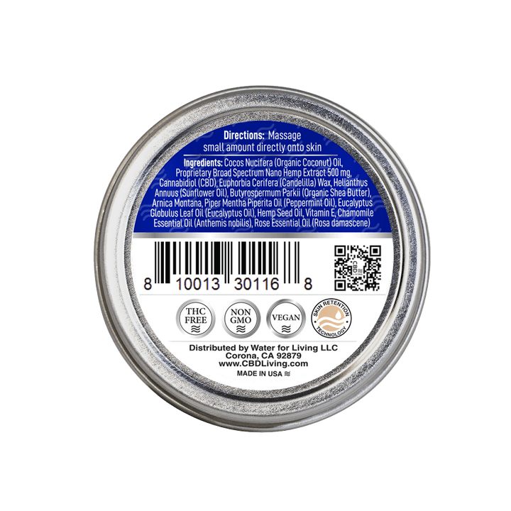 CBD Living Broad Spectrum Nano CBD Salve, Cooling (a Salve) made by CBD Living sold at CBD Emporium