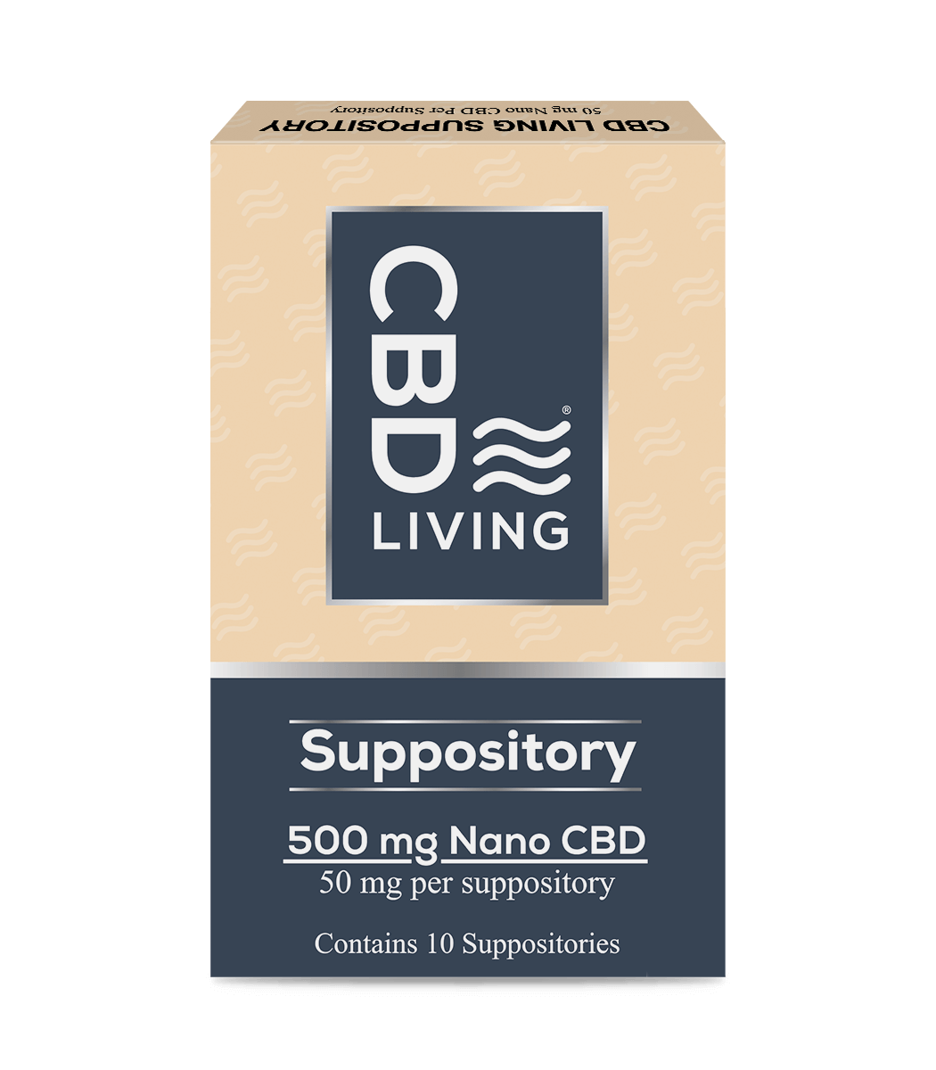 CBD Living Suppository - 500mg 10ct (a Suppository) made by CBD Living sold at CBD Emporium