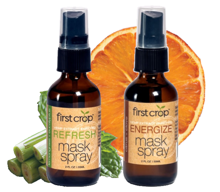 First Crop CBD Refresher Spray For Cloth Face Mask - 600mg (a Accessories) made by First Crop sold at CBD Emporium