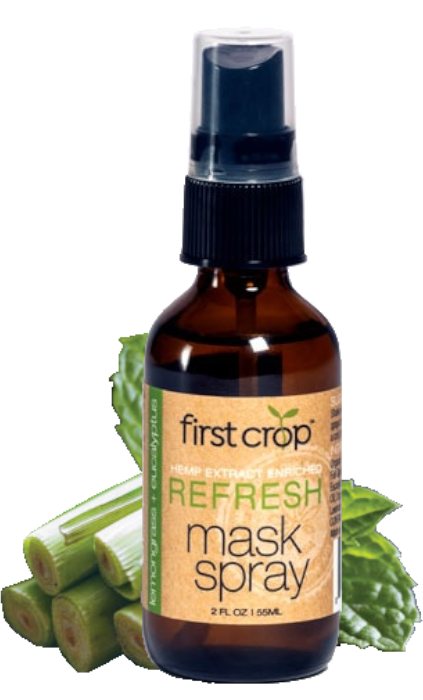 First Crop CBD Refresher Spray For Cloth Face Mask - 600mg (a Accessories) made by First Crop sold at CBD Emporium