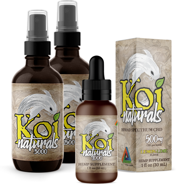 Koi Naturals Broad Spectrum CBD Tincture, Lemon-Lime (a Tincture) made by Koi CBD sold at CBD Emporium