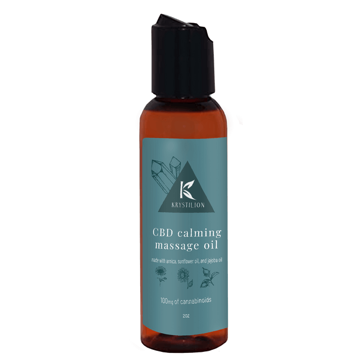 Krystilion Full Spectrum Massage Oil - 100mg (a Massage Oil) made by Krystilion sold at CBD Emporium