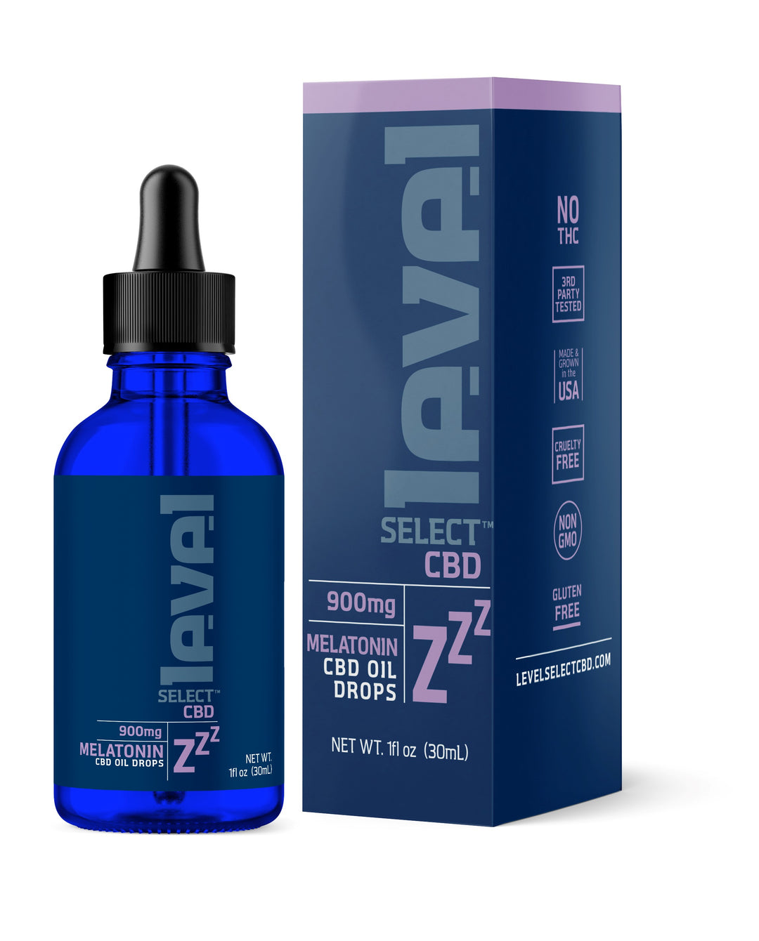 Level Select ZZZ Tinctures - Vanilla (CBD+Melatonin) (a Tincture) made by Level Select sold at CBD Emporium