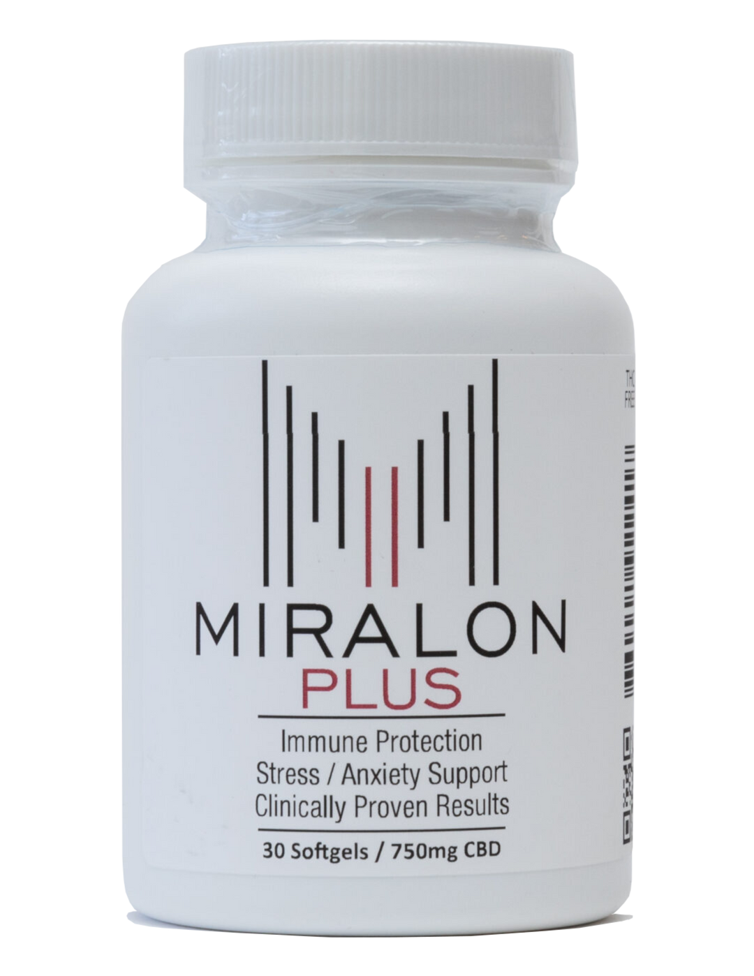 Miralon Broad Spectrum CBD Softgels, Plus - 25mg, 30ct (a Capsules) made by Miralon sold at CBD Emporium