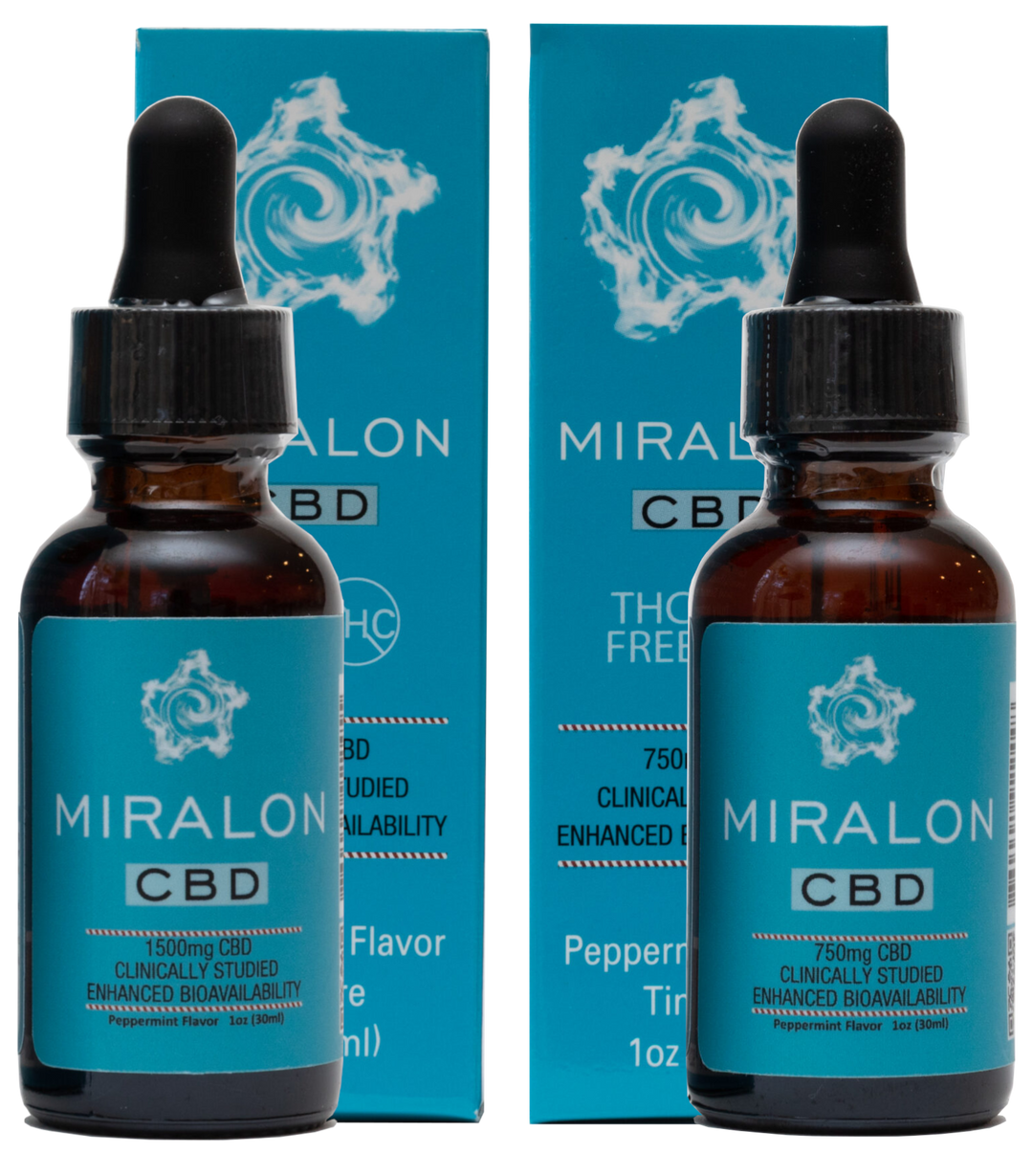 Miralon Broad Spectrum CBD Tincture - Peppermint (a Tincture) made by Miralon sold at CBD Emporium