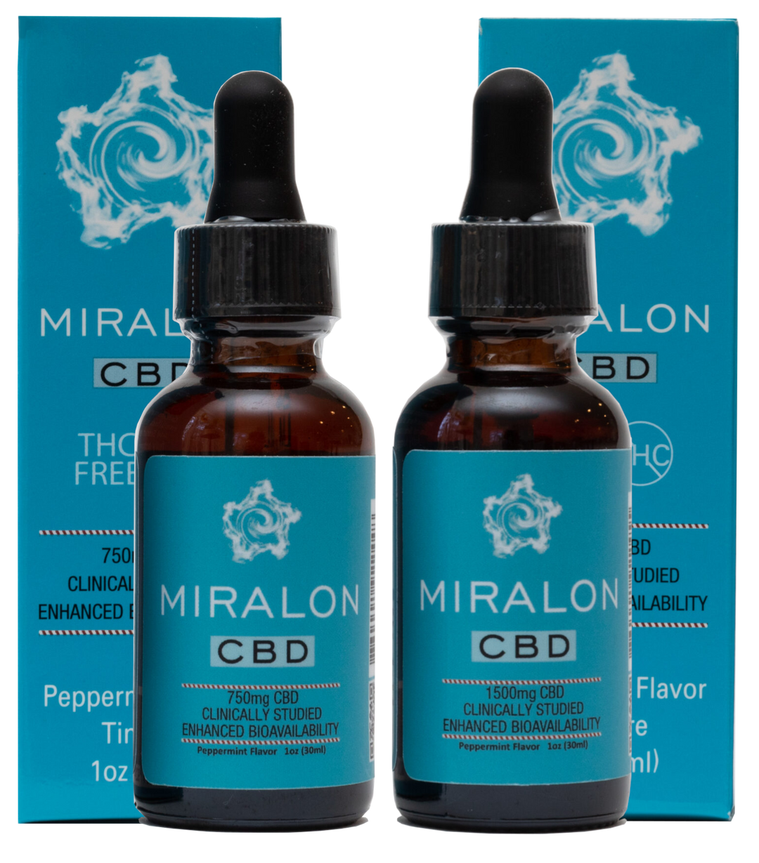 Miralon Broad Spectrum CBD Tincture - Peppermint (a Tincture) made by Miralon sold at CBD Emporium