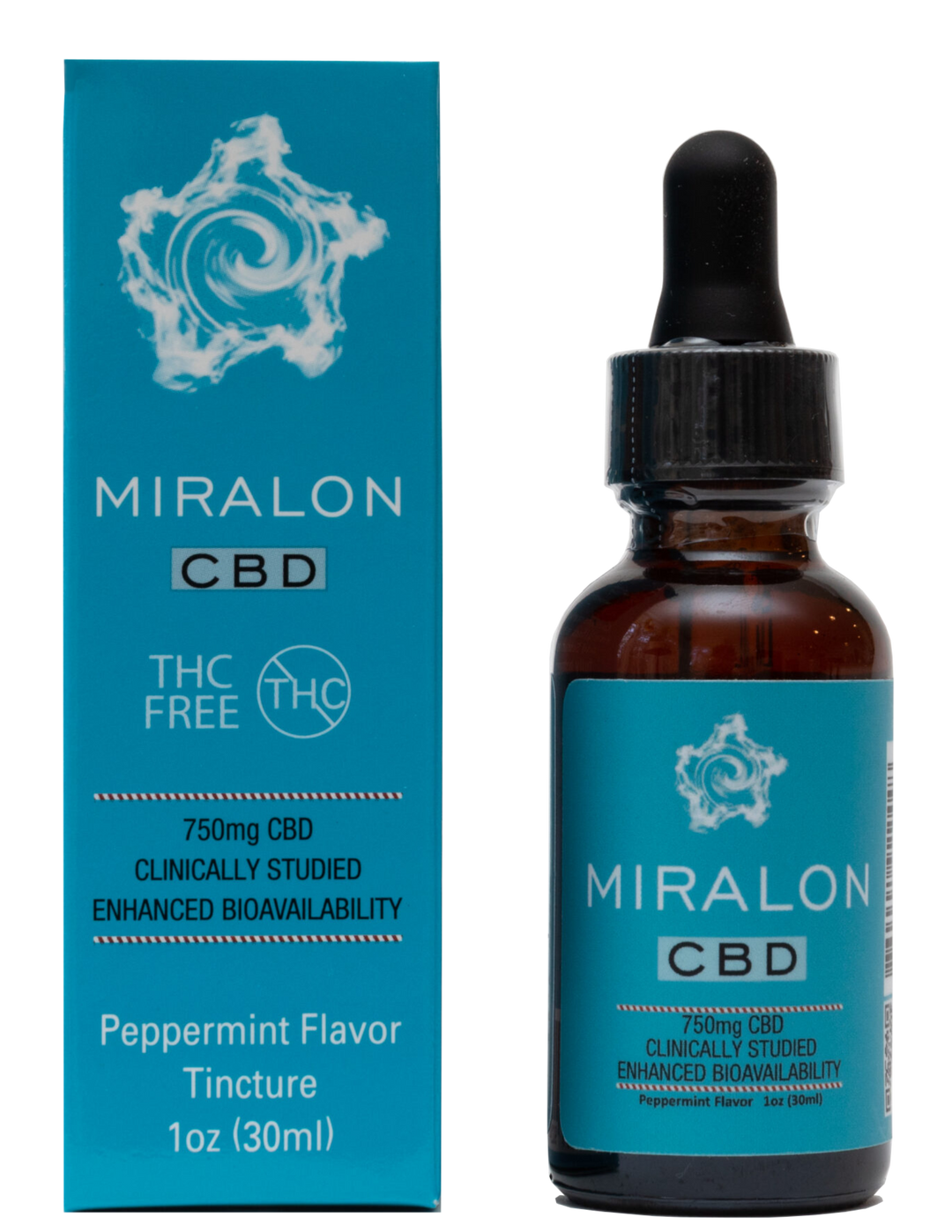 Miralon Broad Spectrum CBD Tincture - Peppermint (a Tincture) made by Miralon sold at CBD Emporium