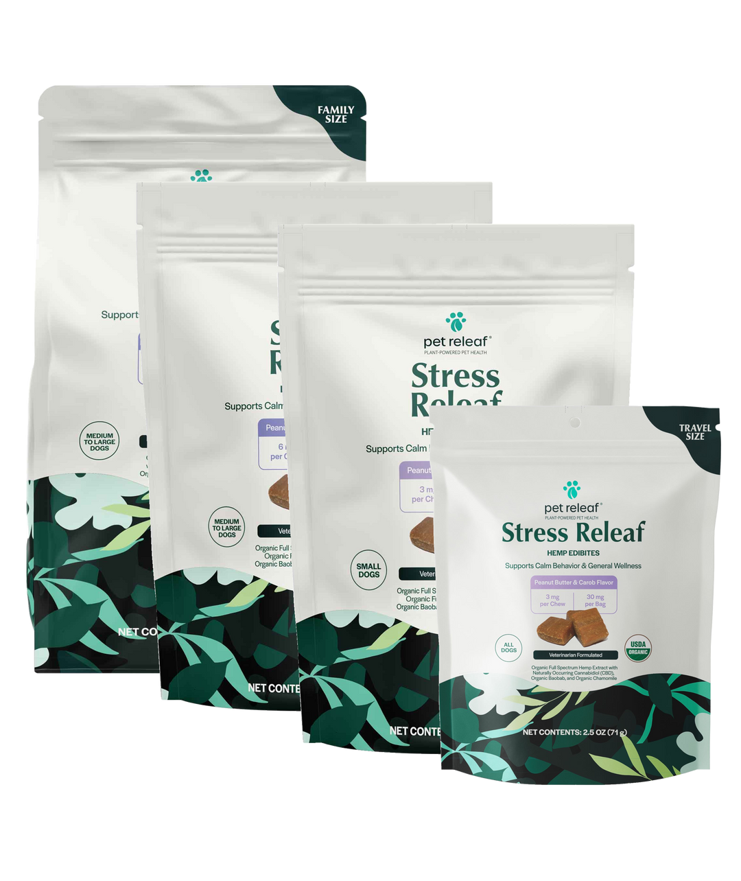 Releaf CBD Softchews, Peanut Butter Carob Flavor