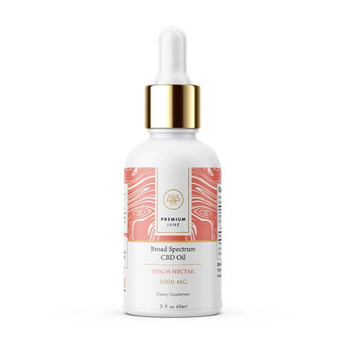 Premium Jane Broad Spectrum Tincture - Peach Nectar (a Tincture) made by Premium Jane sold at CBD Emporium