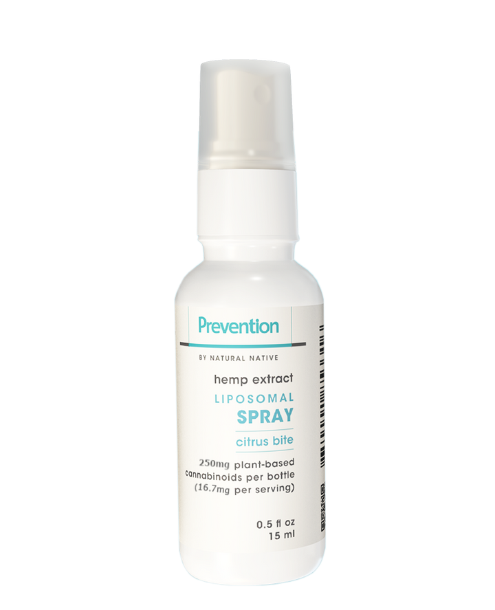 Prevention By Natural Native Full Spectrum CBD Liposomal Spray, Citrus