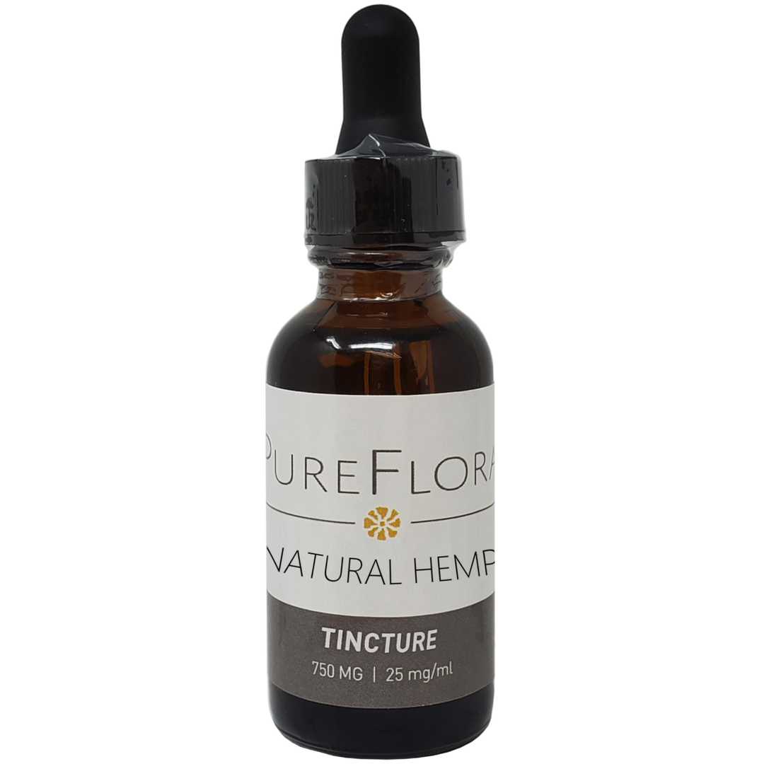 Pure Flora Full Spectrum CBD Tincture - 750mg, 1oz (a Tincture) made by Pure Flora Wellness sold at CBD Emporium