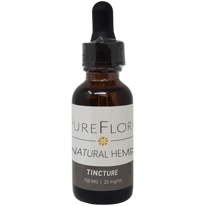 Pure Flora Full Spectrum CBD Tincture - 750mg, 1oz (a Tincture) made by Pure Flora Wellness sold at CBD Emporium